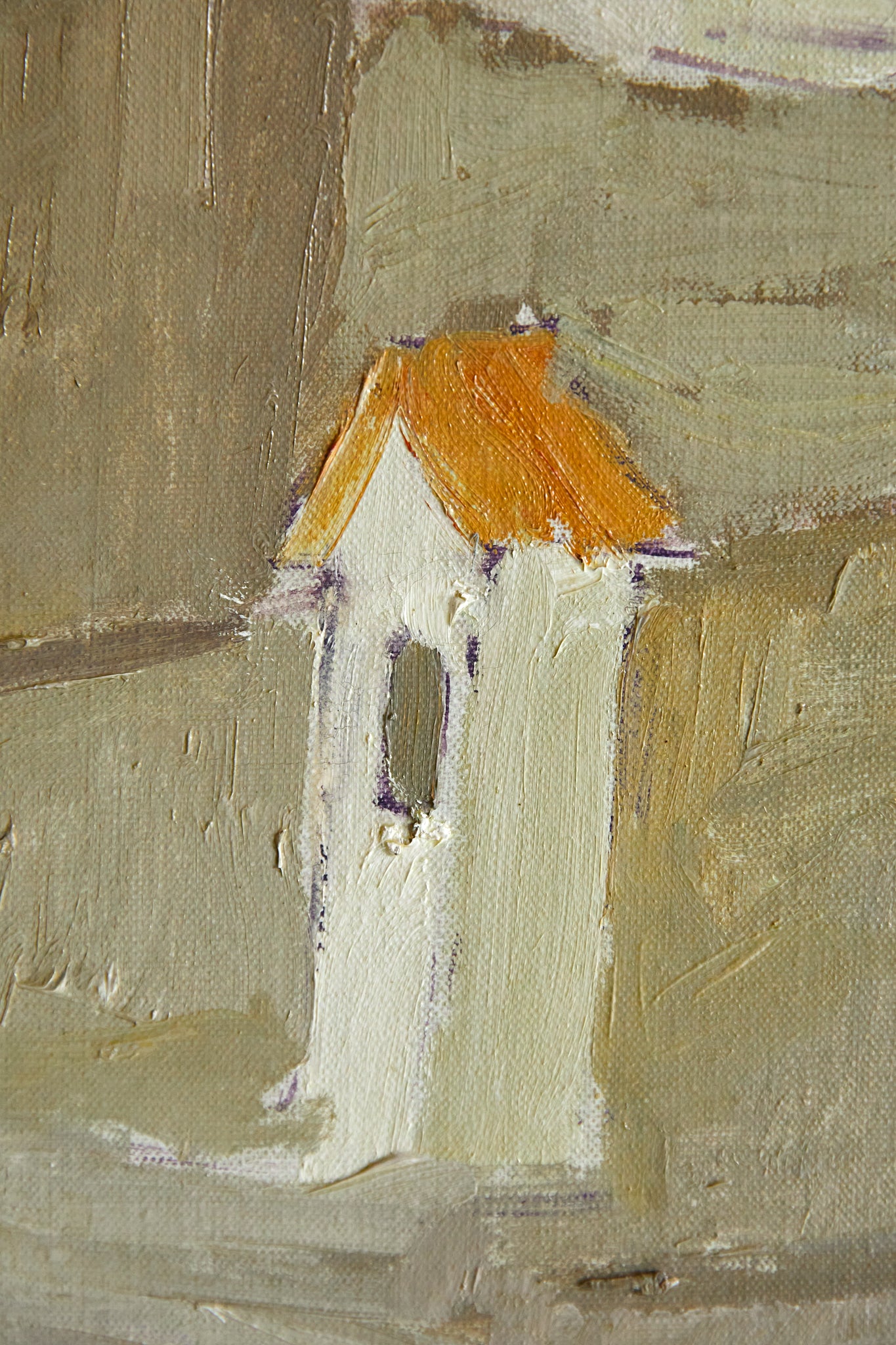 “Morella”, Oil on canvas, signed Eyvind Y Petersen, dated 1971.