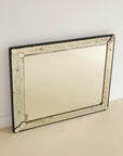 Large Venetian Glass Overmantle Mirror With Etched Frame
