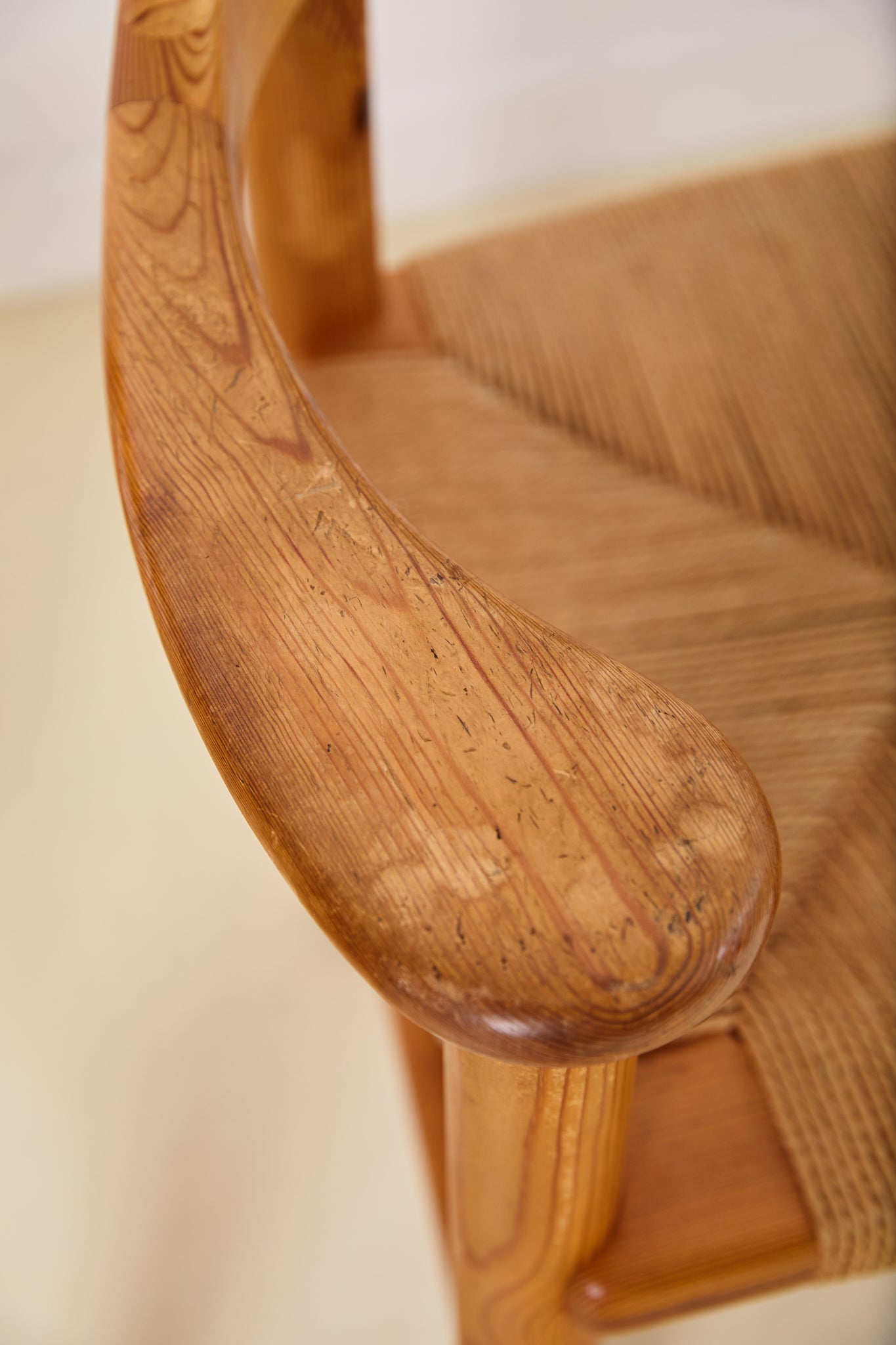 Set of 4 Rainer Daumiller Dining Chairs in Pine and Papercord, 1970s