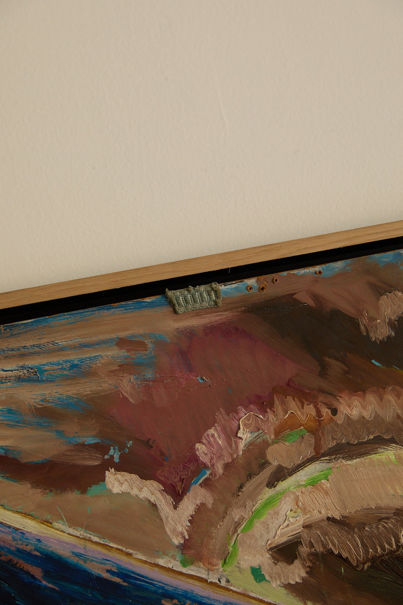 Flamingo Expressionist Oil on Board