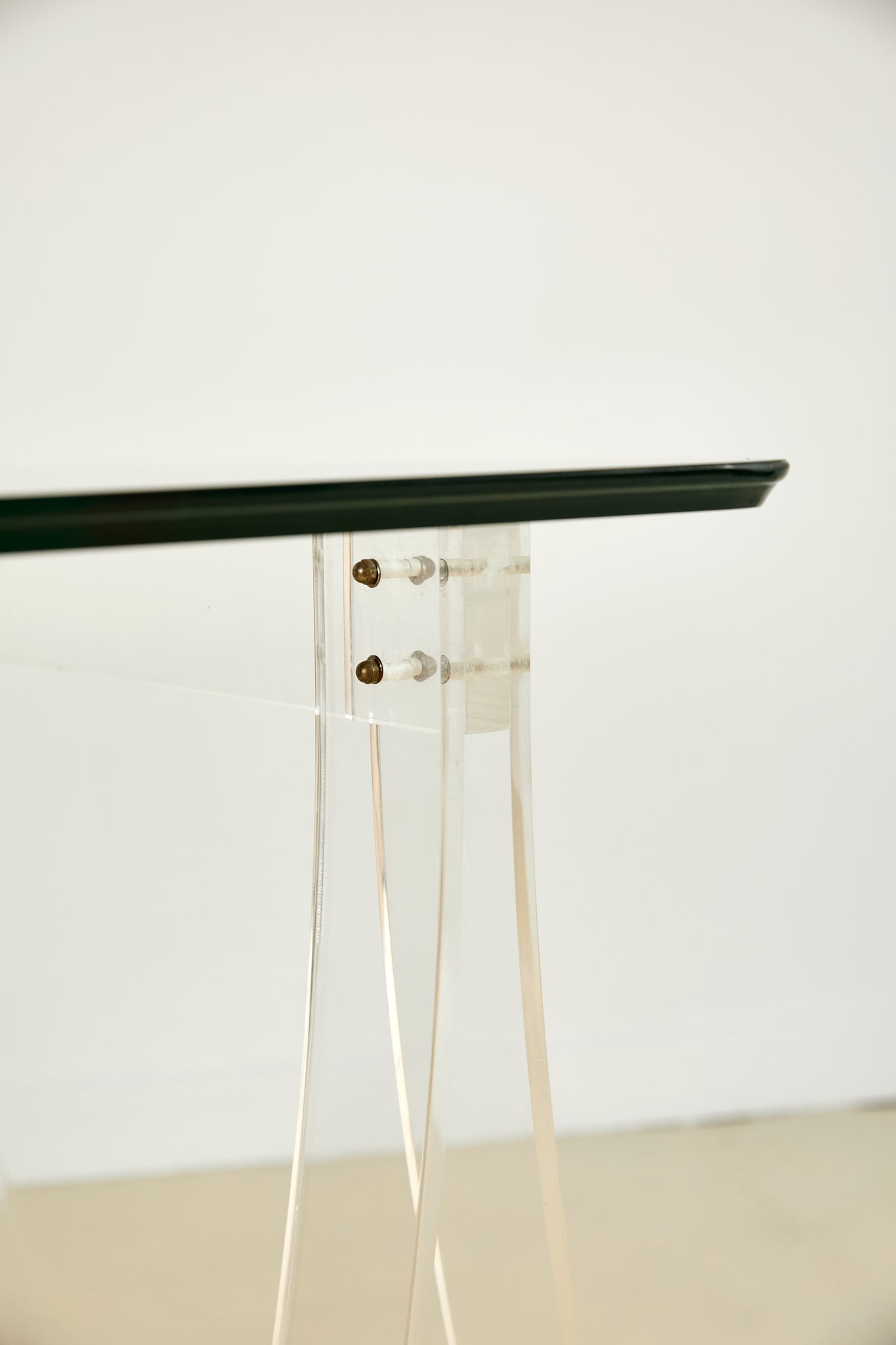 Vintage Glass and Lucite Desk