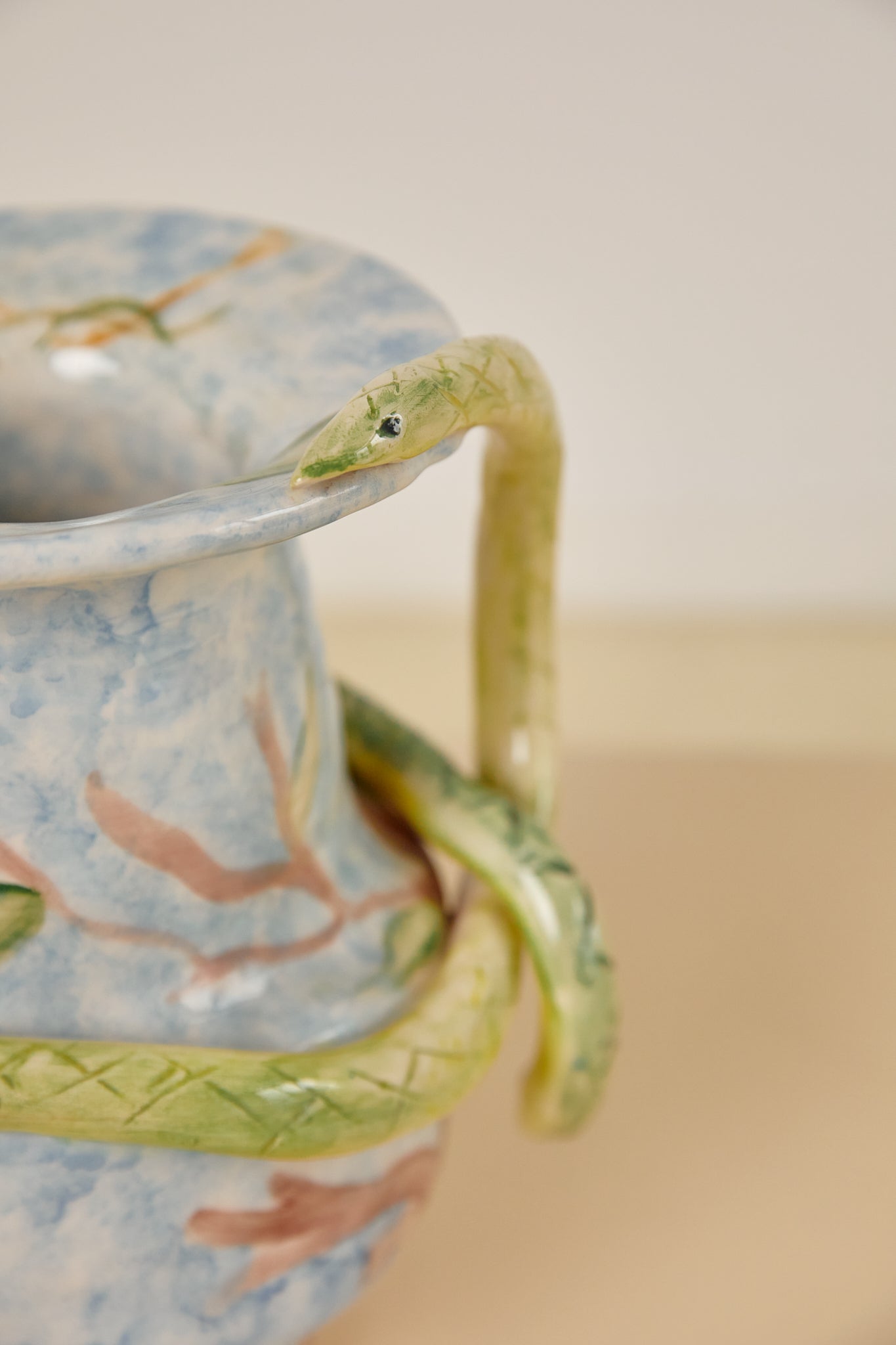 Italian Snake Vase