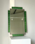 Mint Green Art Deco Mirror