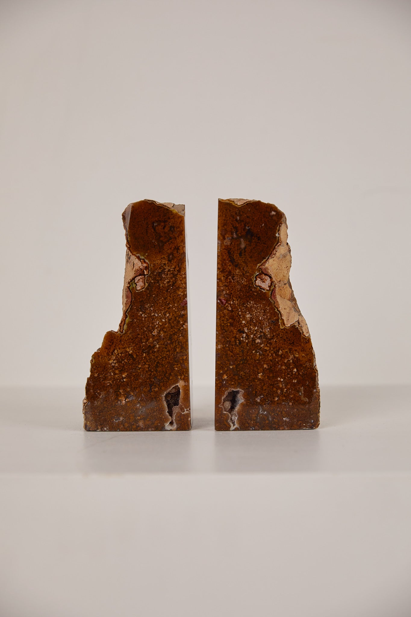 Raw Agate Stone Bookends