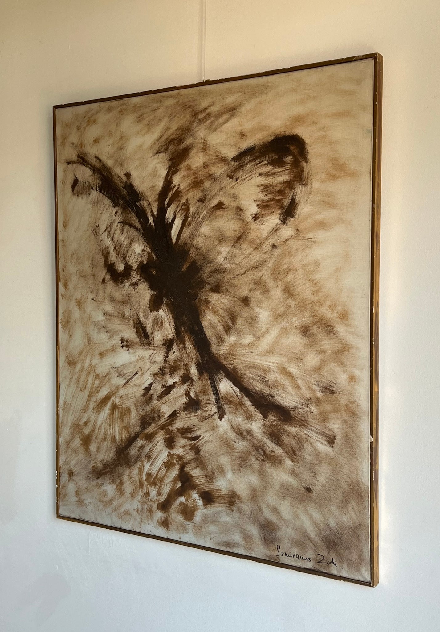 Brown Abstract by Semiramis Zorlu