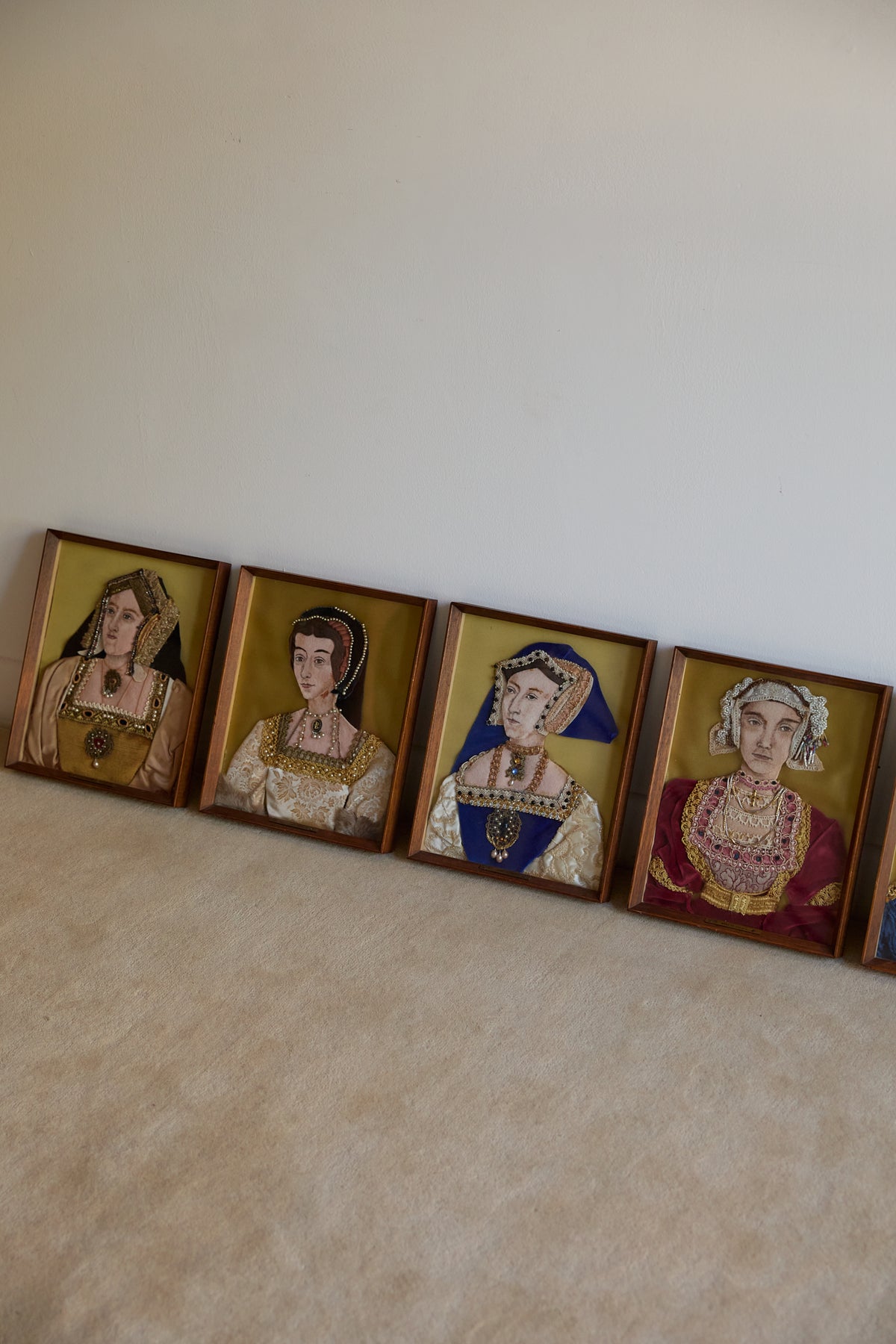 King Henry VIII and His Six Wives Needlepoint by Anne Thomas