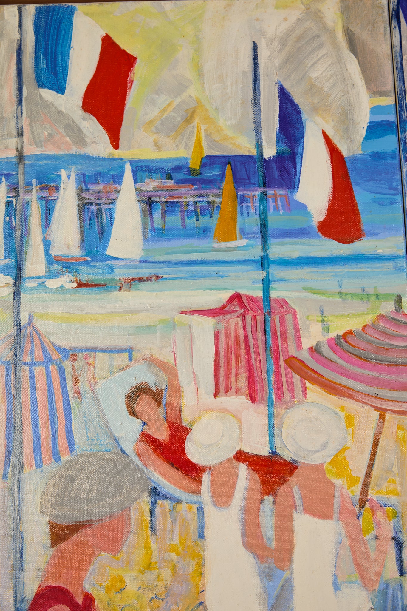 “La Plage un Jour De Fête” by Huguette Ginet Lasnier