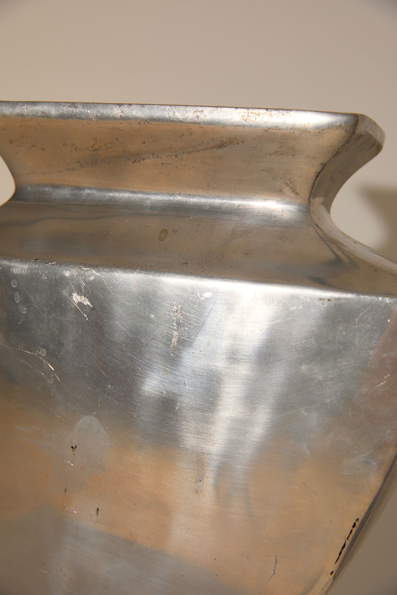XL Hand Cast Aluminium Vase