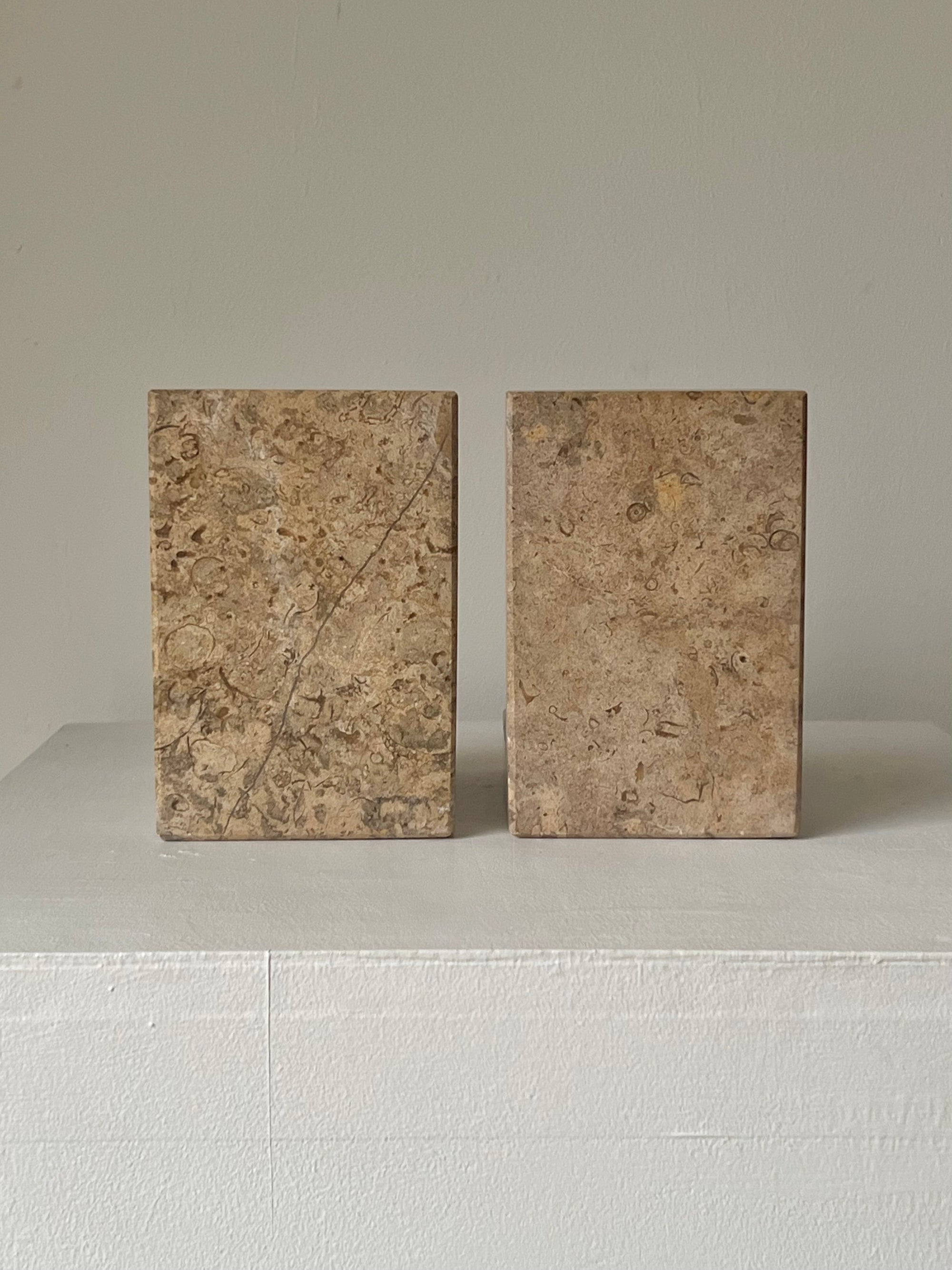 Art Deco Marble Bookends