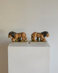 A Magnificent Pair of Vintage Medici-Style Pottery Lions