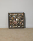 Framed Mosaic Shell Wall Display