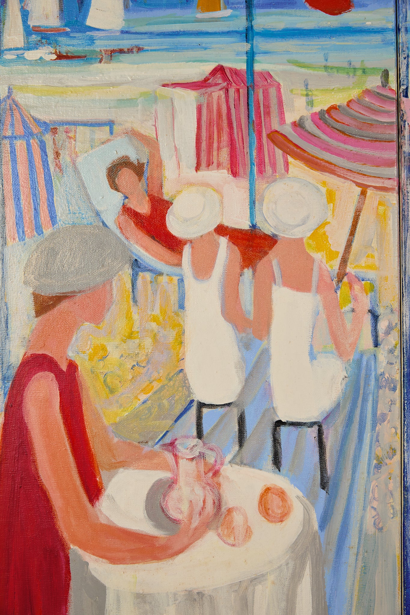 “La Plage un Jour De Fête” by Huguette Ginet Lasnier
