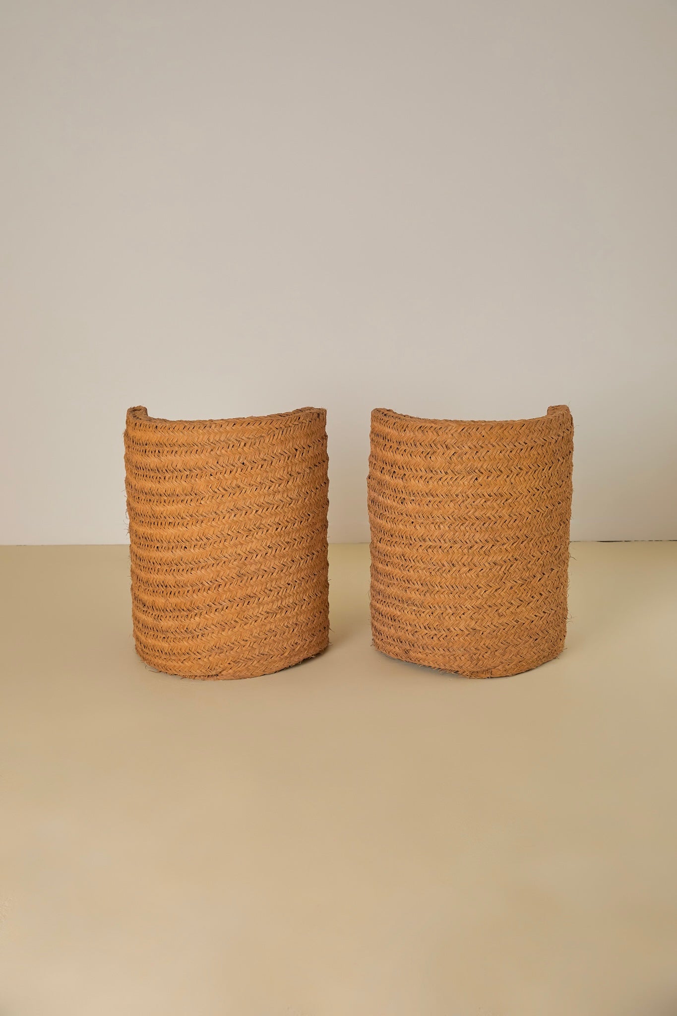 Raffia Woven Tub Chairs