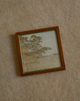 Vintage Japanese Hand-Embroidered Silk Landscape Art – Framed Set of 6