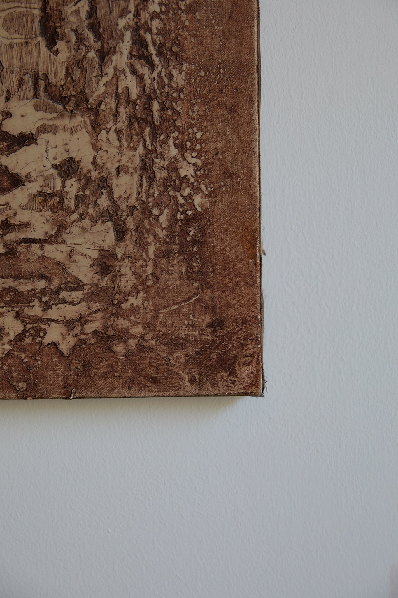 Mid-Century Modern Abstract Mixed-Media Painting by Sautrec, 1973