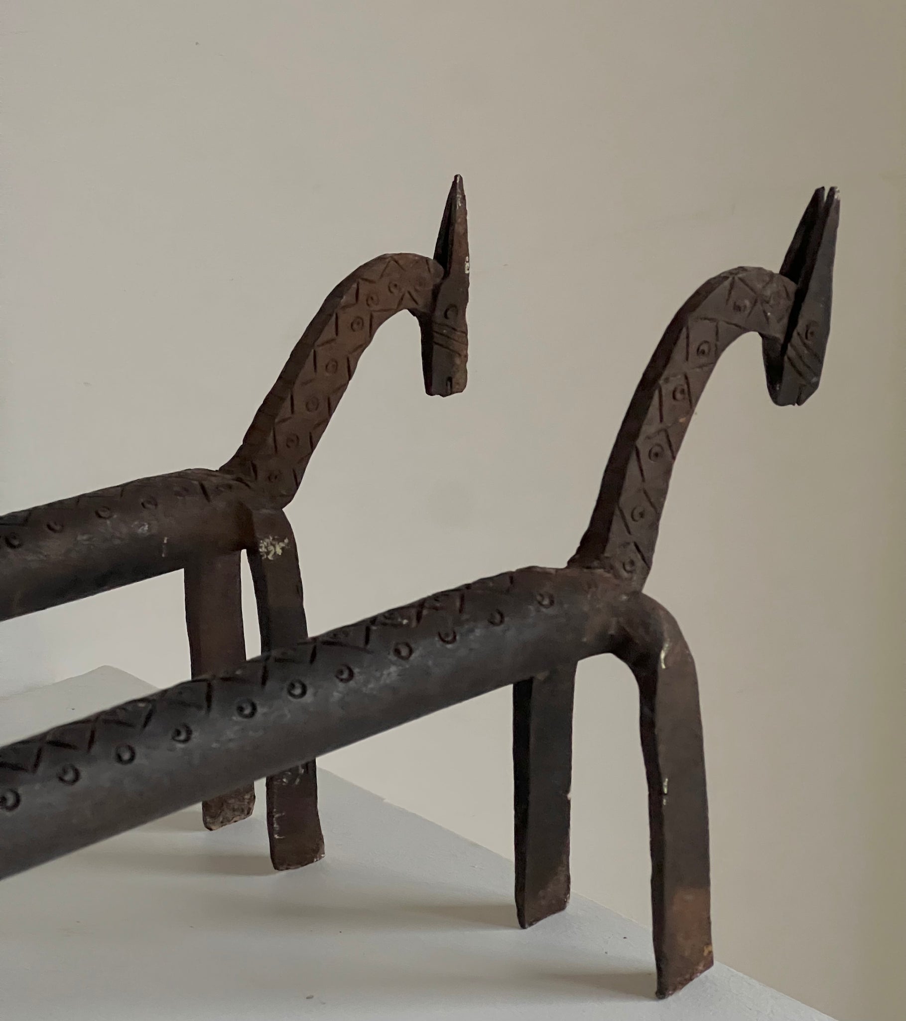 Mid Century Bronze Horse Andrions