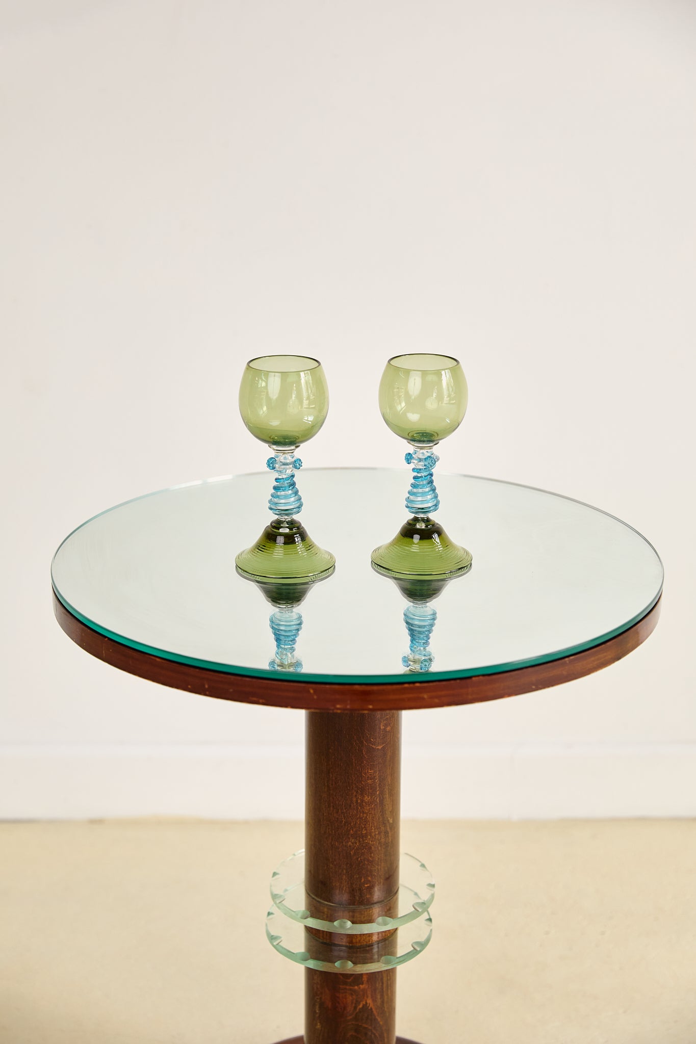 Pair of German Hock Glasses