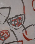 Large George’s Ferrato Grey, Crimson and Black