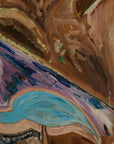Flamingo Expressionist Oil on Board