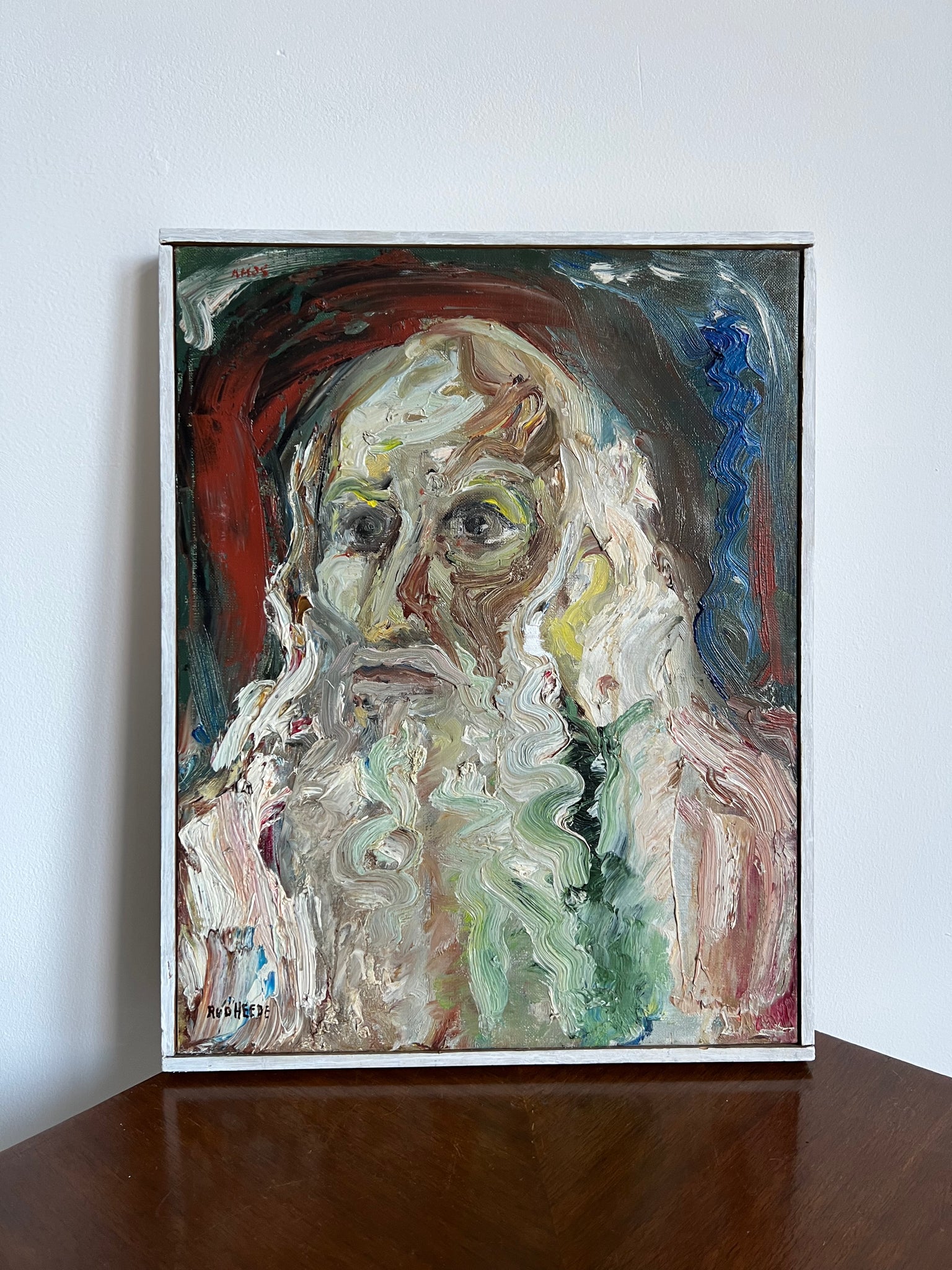 “Old Man With Beard” - Oil on Canvas