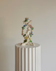 19th Century Porcelain Cherub Candleholder