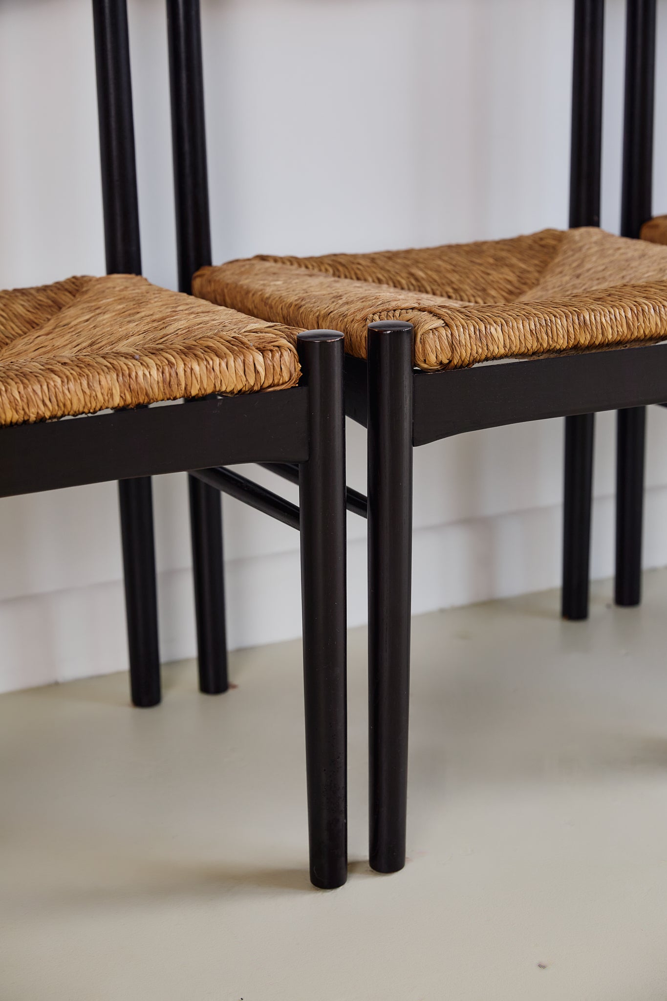 Italian Rush Seat Dining Chairs