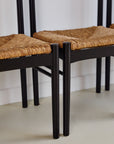Italian Rush Seat Dining Chairs