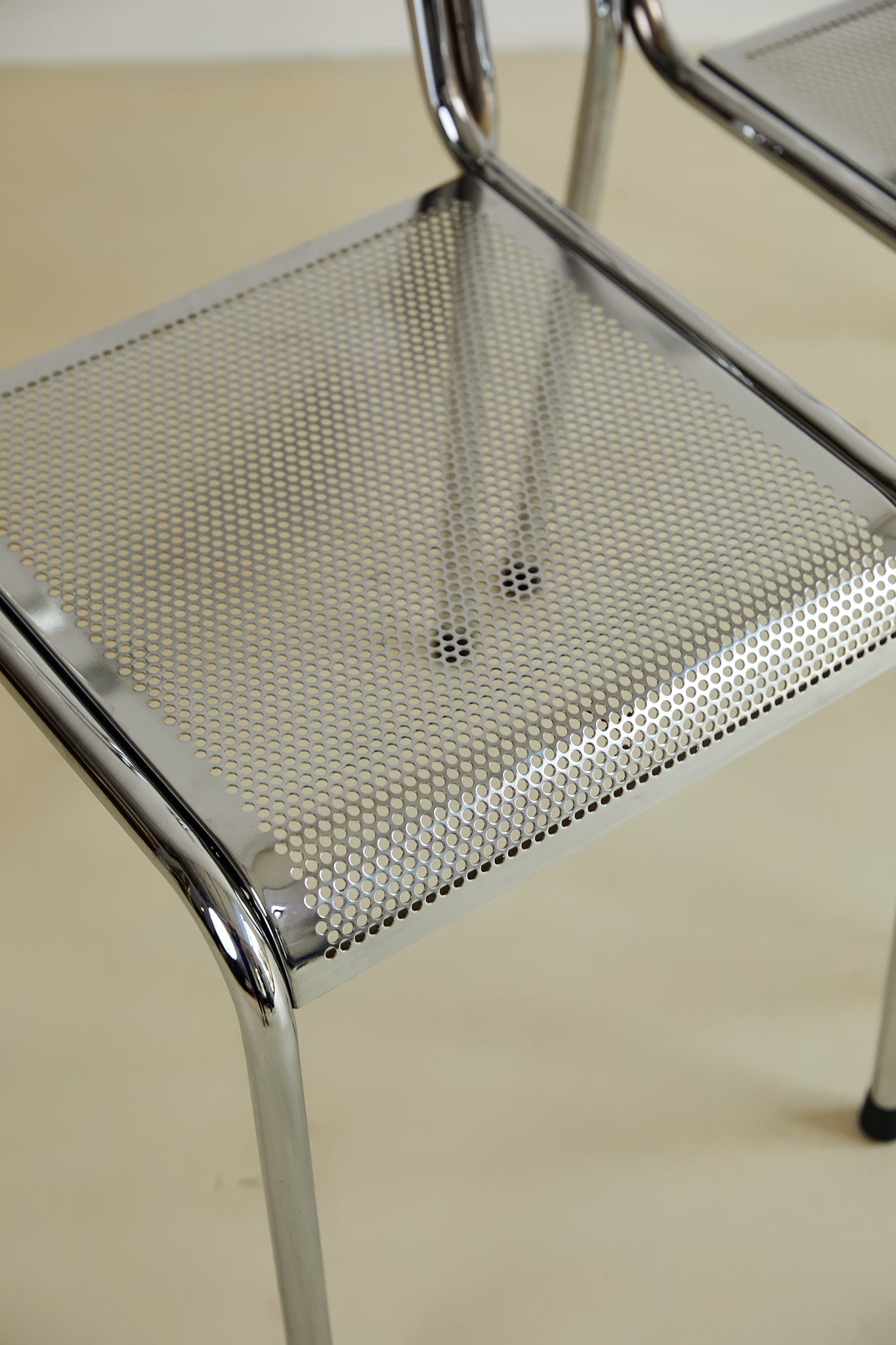 Chrome Stacking Dining Chairs (Sold Individually)