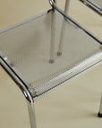 Chrome Stacking Dining Chairs (Sold Individually)