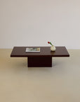 Deep Burgandy Lacquered Coffee Table