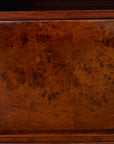 Pair of Italian Burl Walnut and Oak Bedside Tables