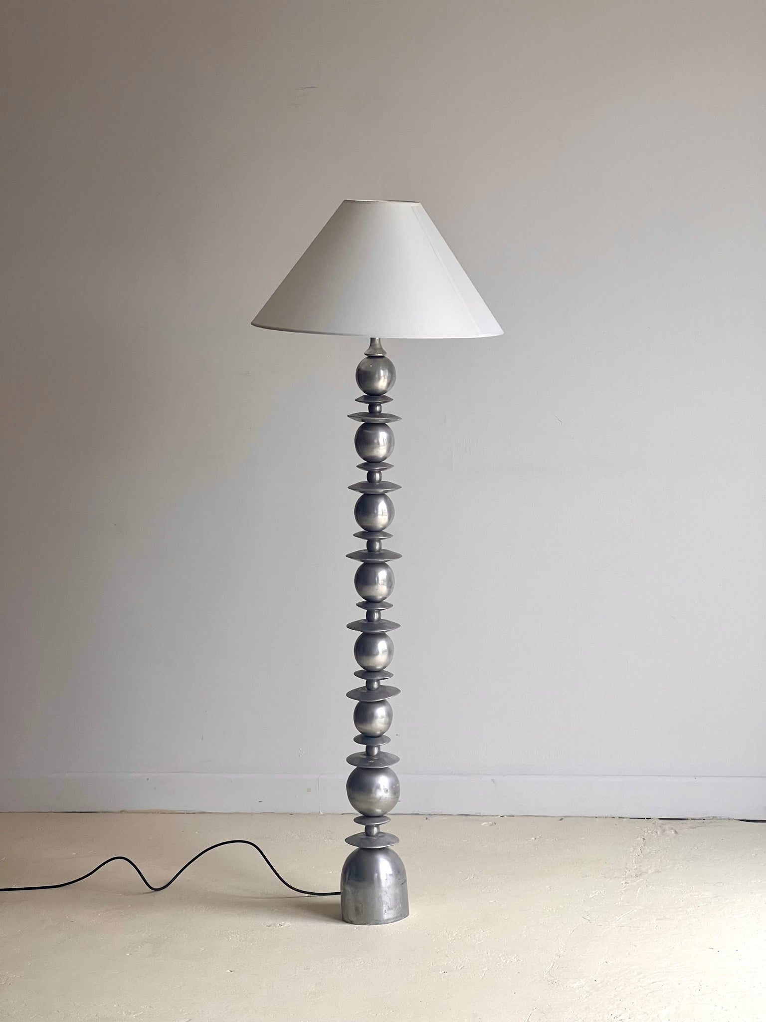 Chrome Metal Floor Lamp