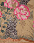 Vintage Chinese Silk Peacock Tapestry