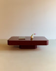 Red Lacquered Coffee Table