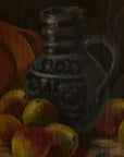Vintage Framed Still Life Oil Painting – Fruit & Pitcher