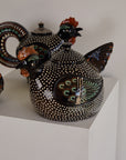 Hungarian Folk Art Rooster Set by Imre Szűcs