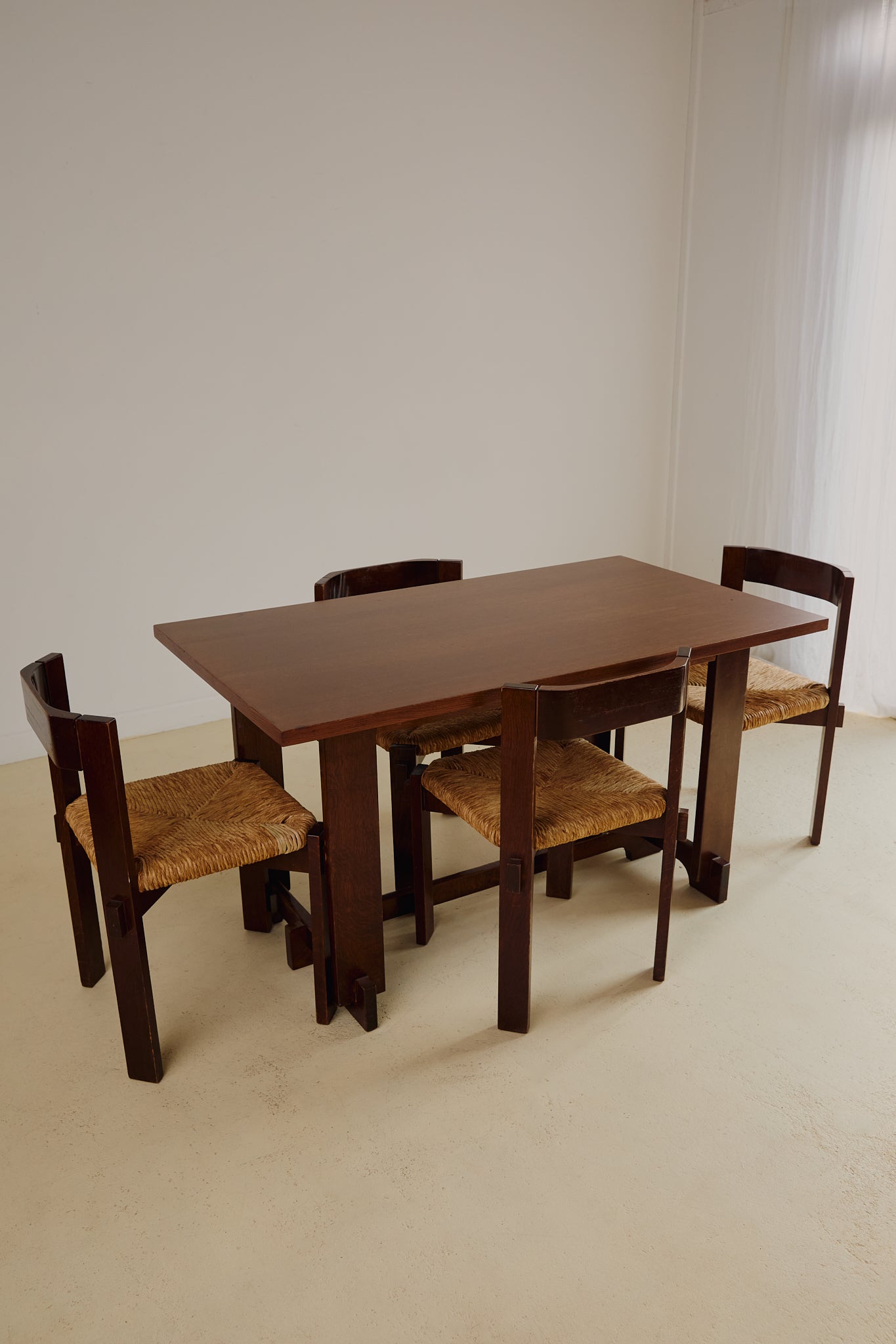 Set of x4 Dining Chairs by Giovanni Michelucci (1891 - 1990)