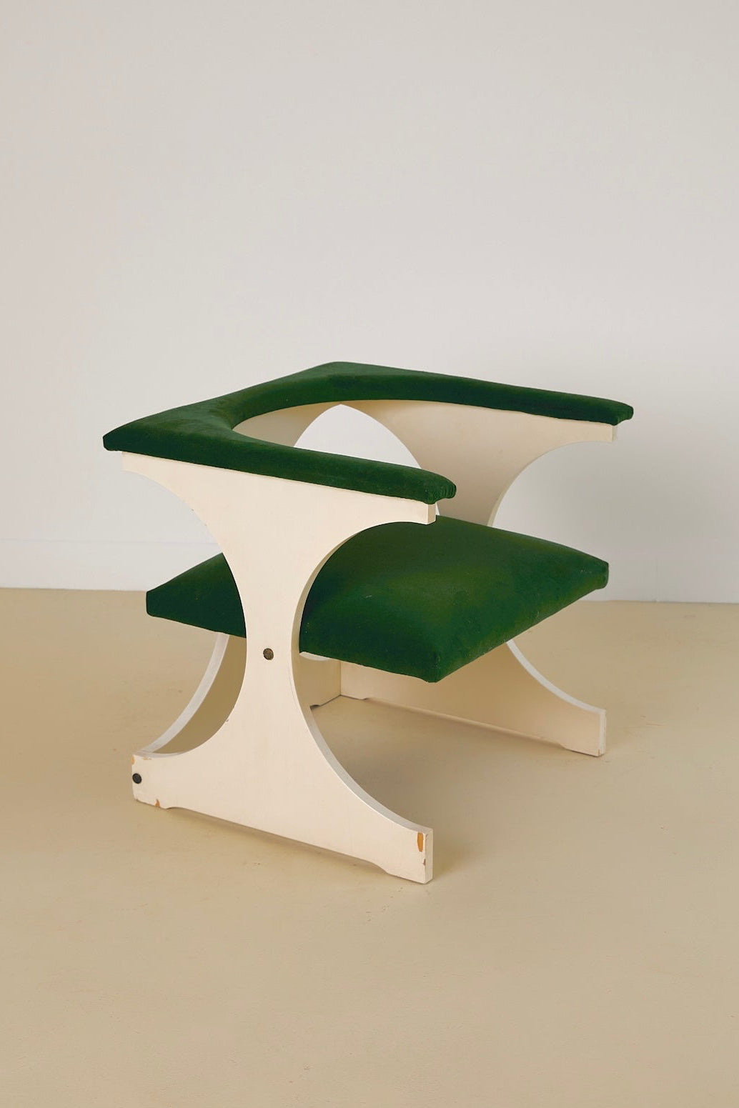 Green Velvet Space Age Armchair