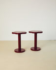 Daisy Side Table Burgundy