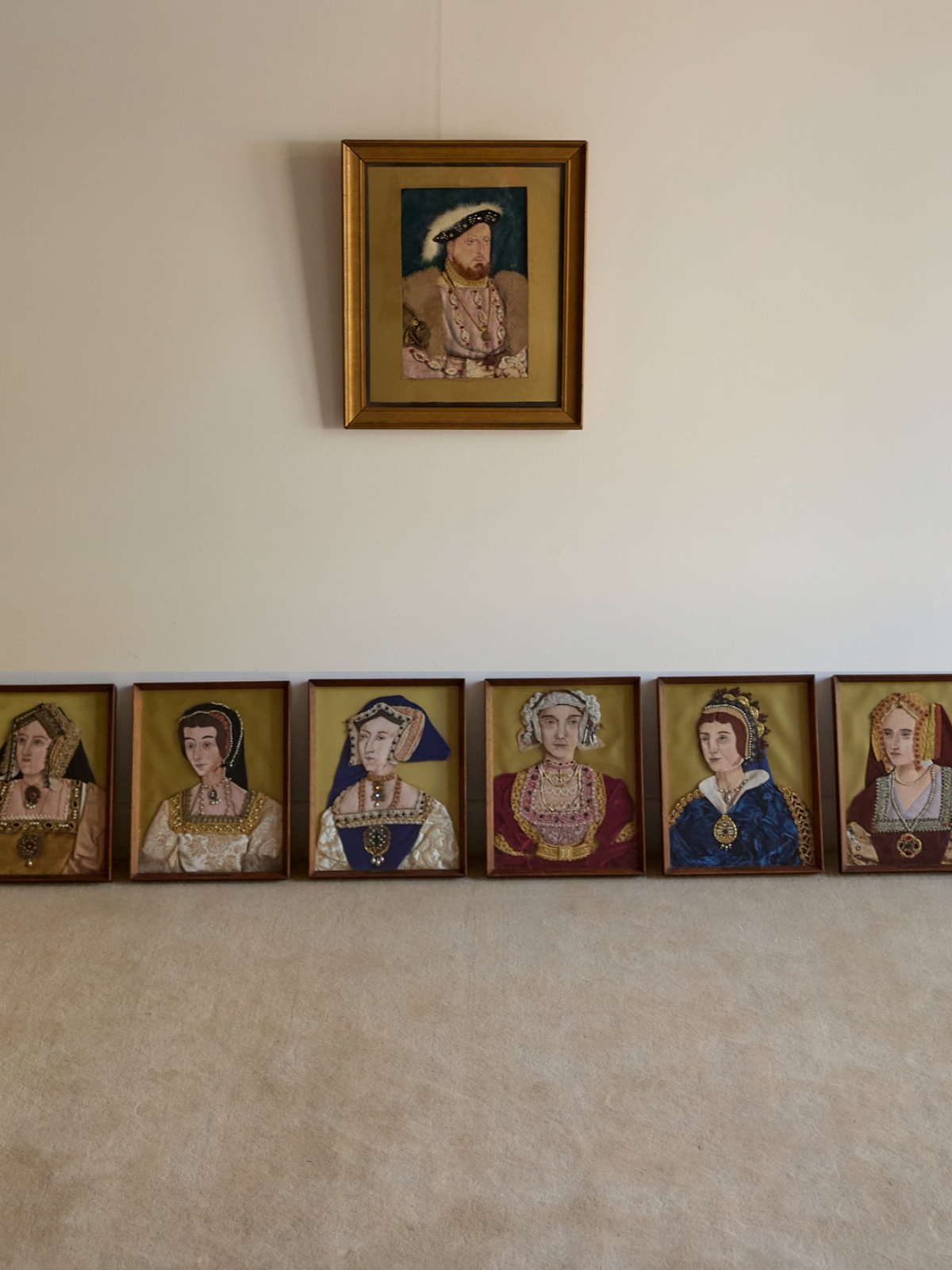 King Henry VIII and His Six Wives Needlepoint by Anne Thomas
