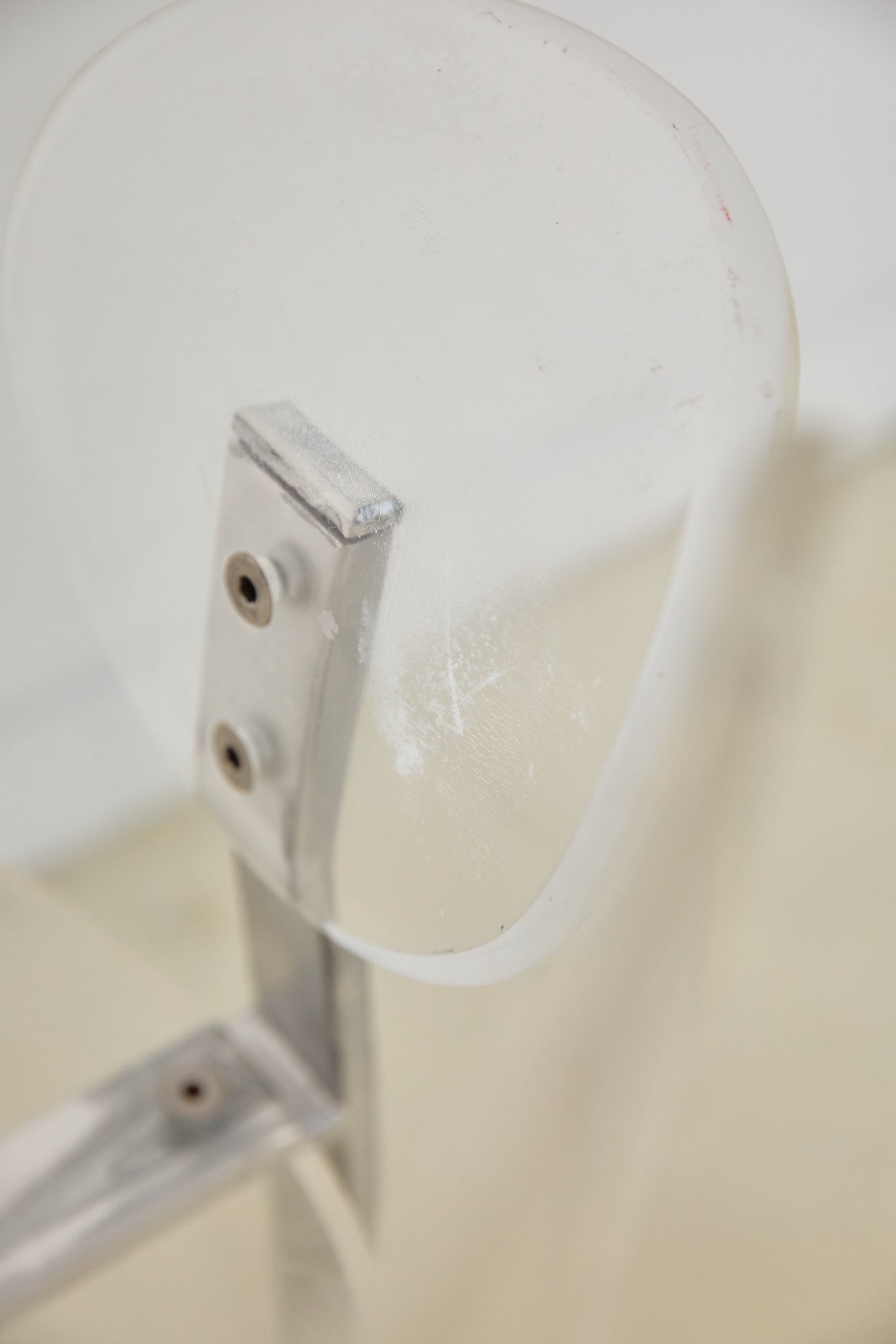 Set of x4 Lucite and Chrome 1980s Postmodern Dining Chairs