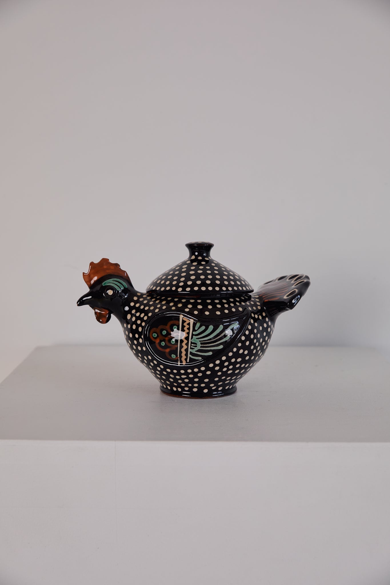 Hungarian Folk Art Rooster Set by Imre Szűcs