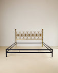 Italian Queen Size Bed in Brass