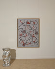 Large George’s Ferrato Grey, Crimson and Black