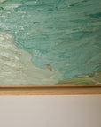 Thick Icy Toned Abstract Oil on Canvas