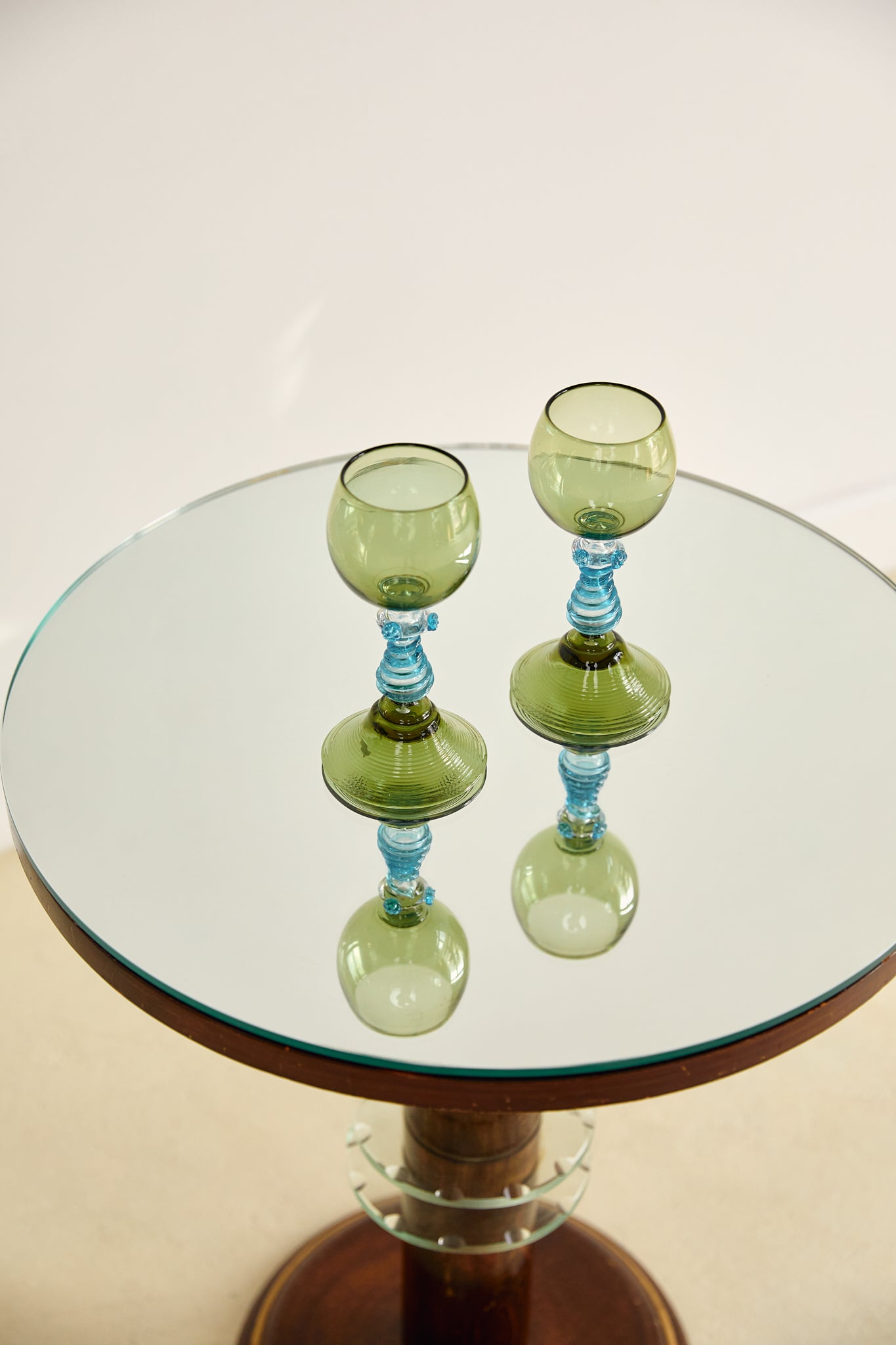 Pair of German Hock Glasses