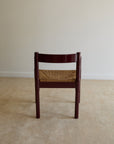 Set of x4 Carimate Carver Chairs in Burgundy
