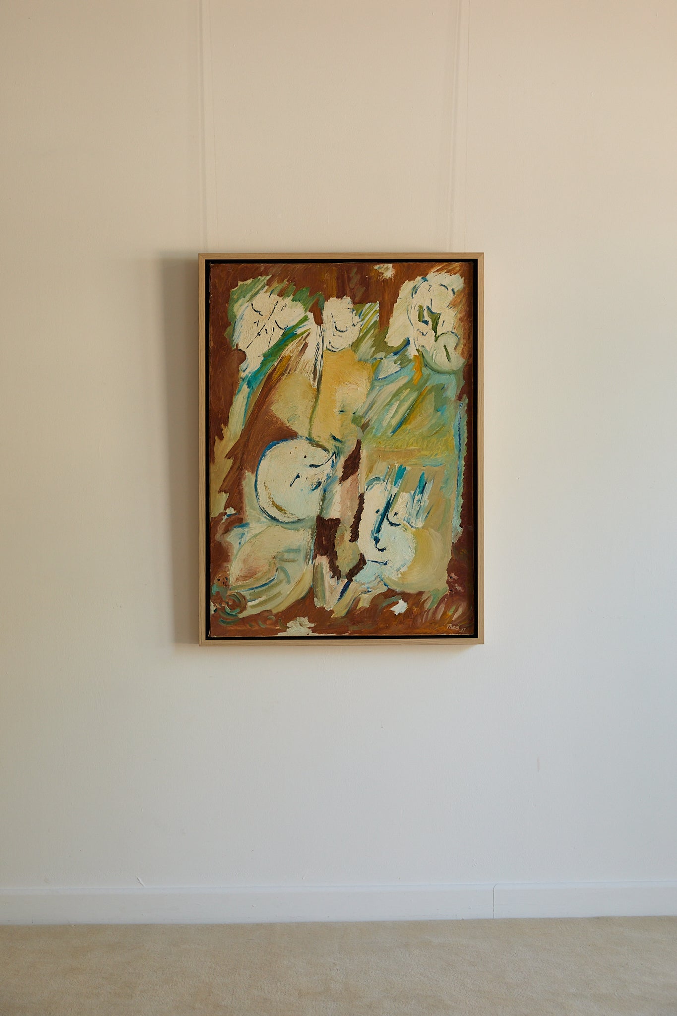 Mid-Century Expressionist Oil Painting