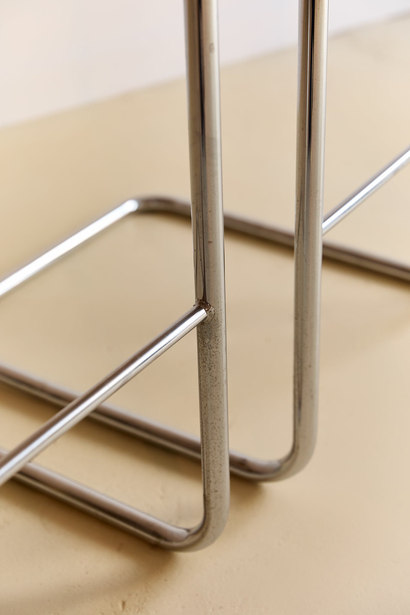 Pair of Cane and Chrome Bar Stools