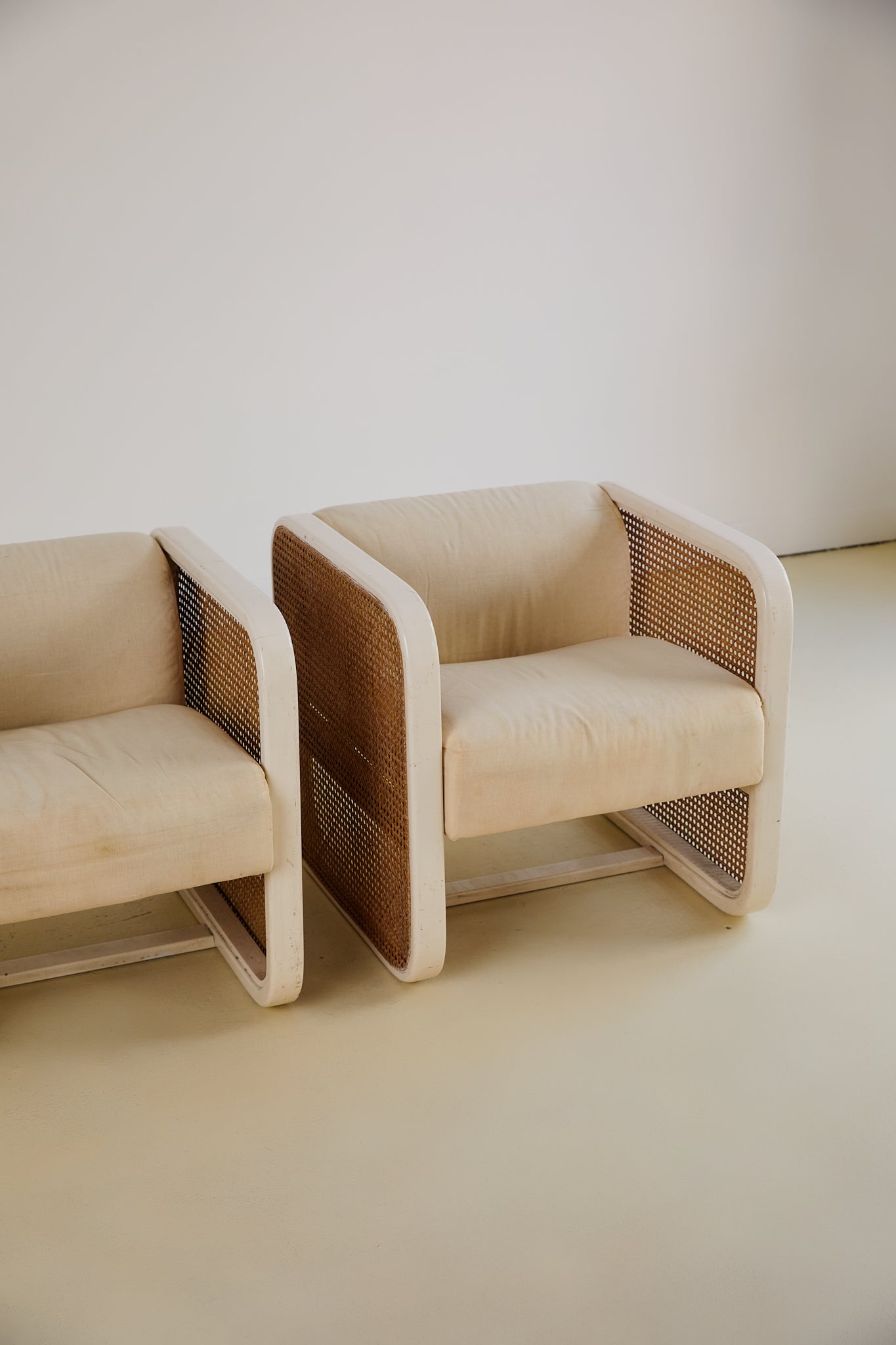 Pair of Rattan Armchairs